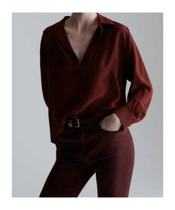 Silk Crepe De Chine Shirt