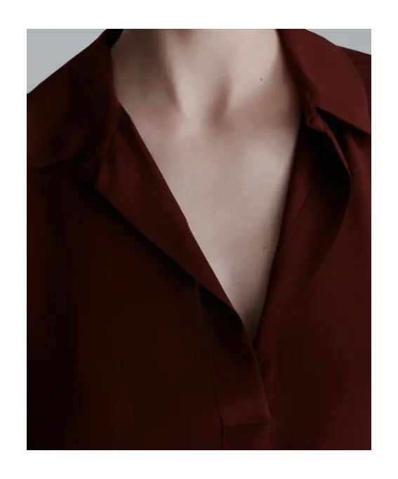 Silk Crepe De Chine Shirt
