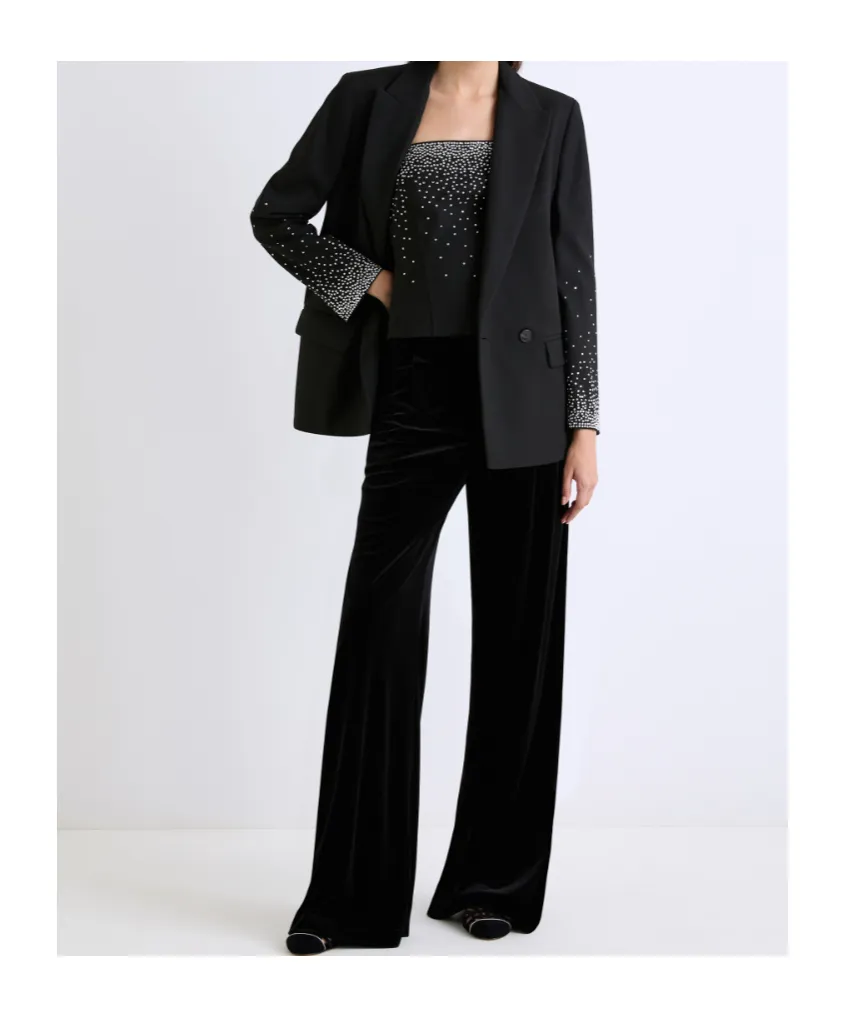 Straight-Fit Stretch Blazer