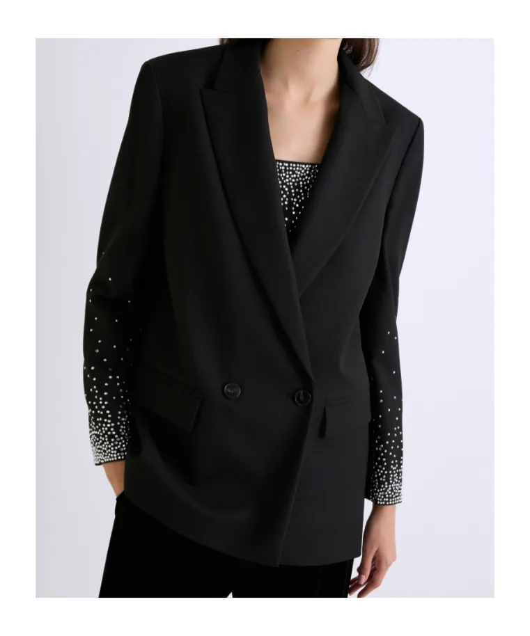 Straight-Fit Stretch Blazer
