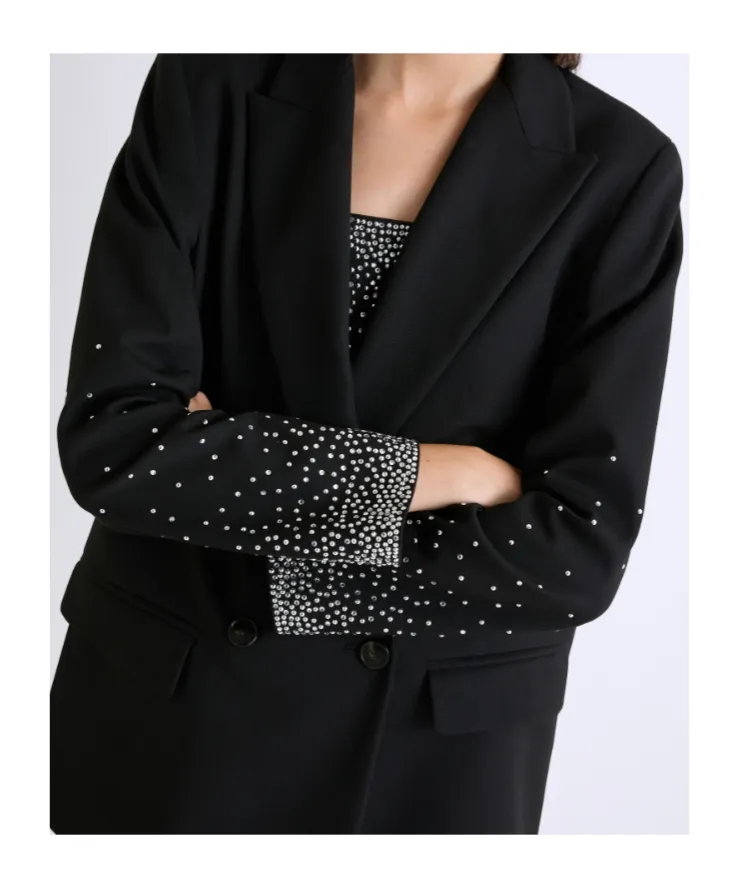 Straight-Fit Stretch Blazer