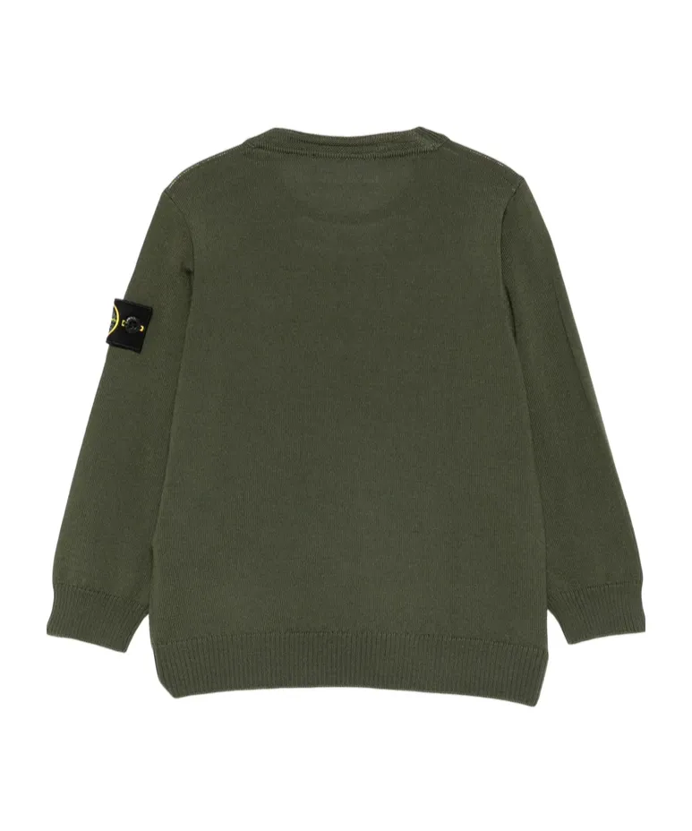 Logo-Patch Wool Sweater