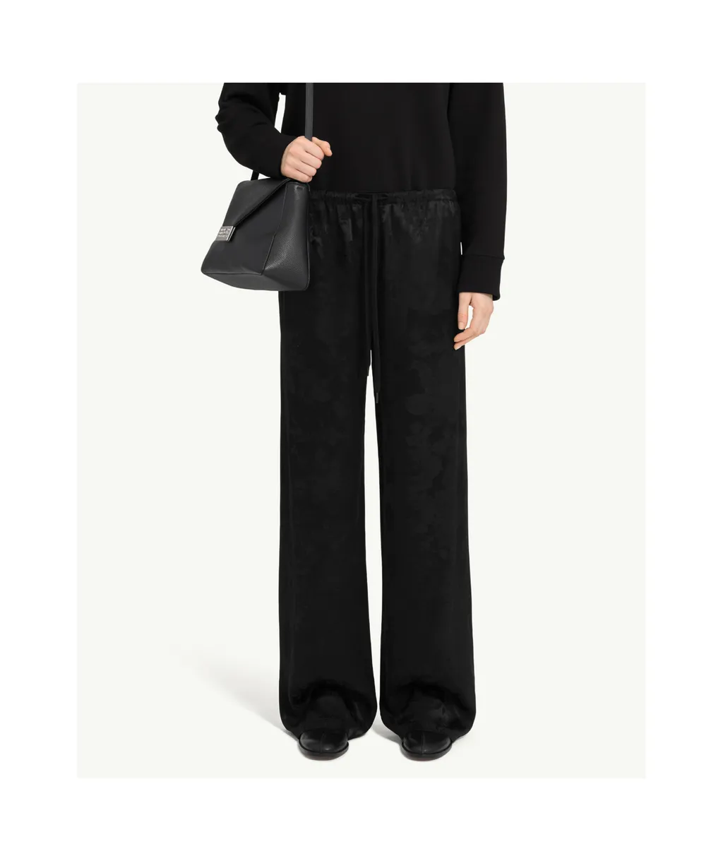 Mm6 Maison Margiela Jacquard Straight Leg Trousers