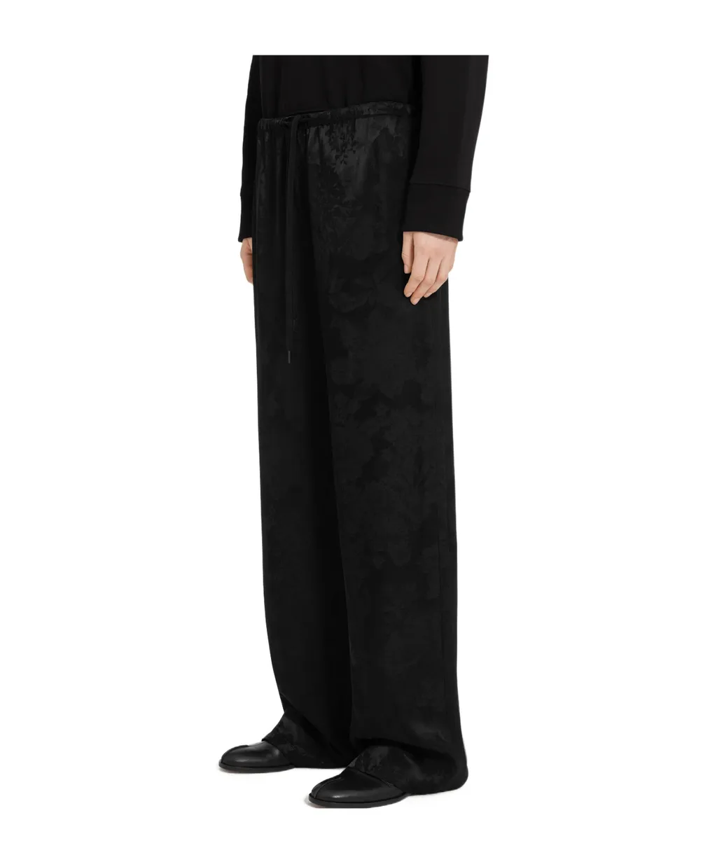 Mm6 Maison Margiela Jacquard Straight Leg Trousers
