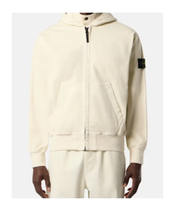 Hooded Zipper-Up Sweatshirt