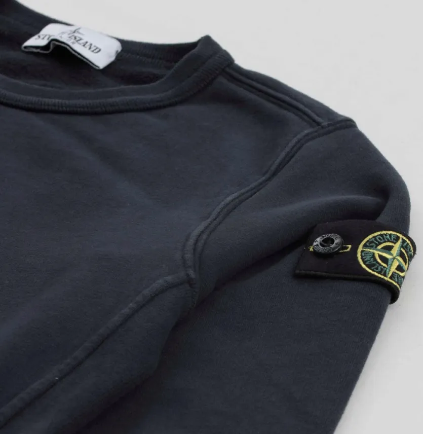 Stone Island Junior Compass Patch Crewneck Sweatshirt