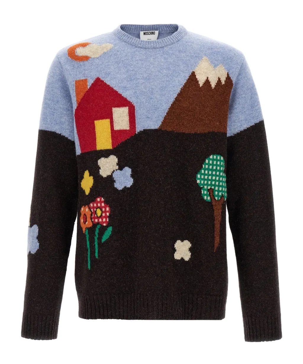 Moschino Shetland Knitted Sweater