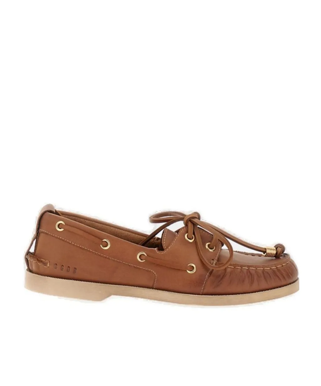 Golden Goose Deluxe Brand Ruched Lace-Up Loafers