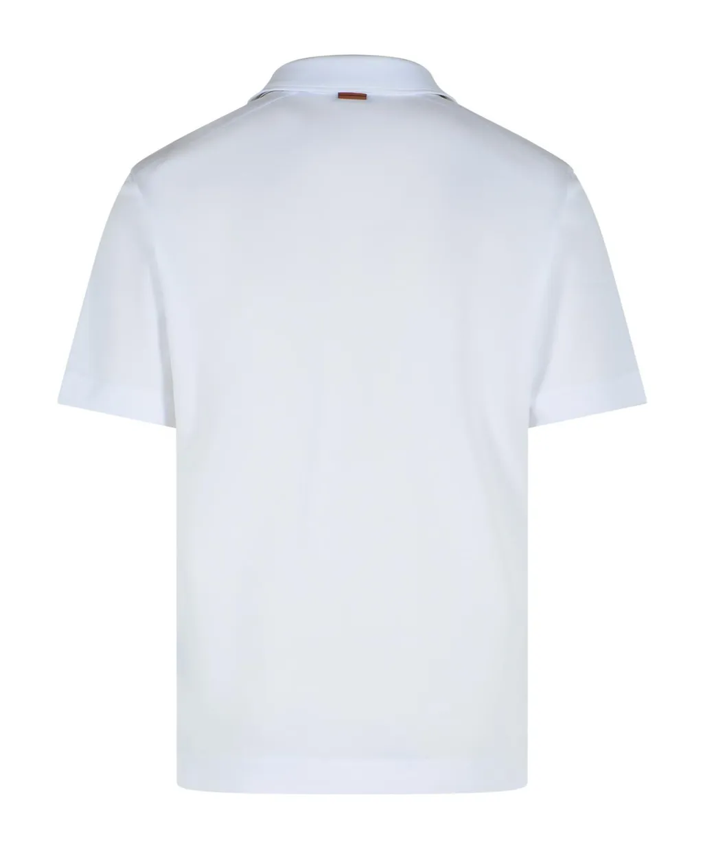 Zegna Short-Sleeved Buttoned Polo Shirt