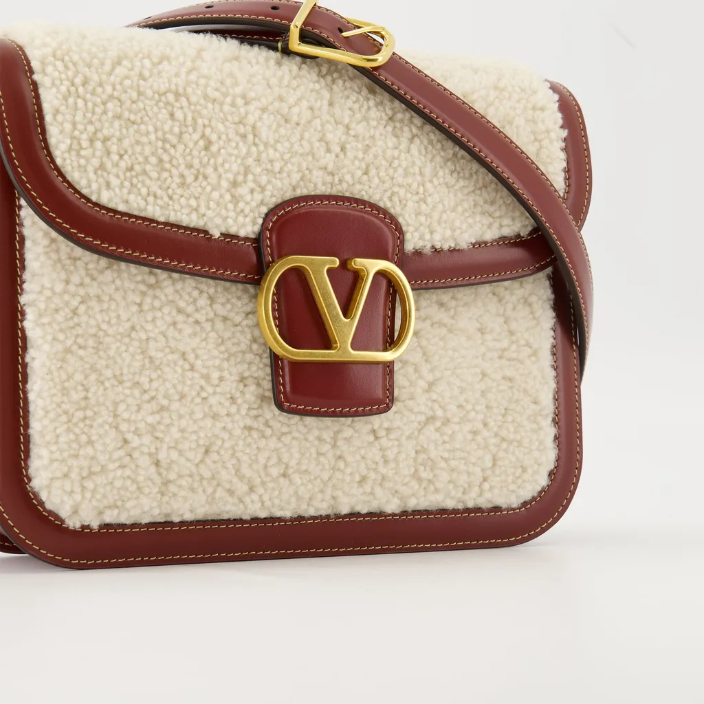 Shearling Leather Shoulder Bag
