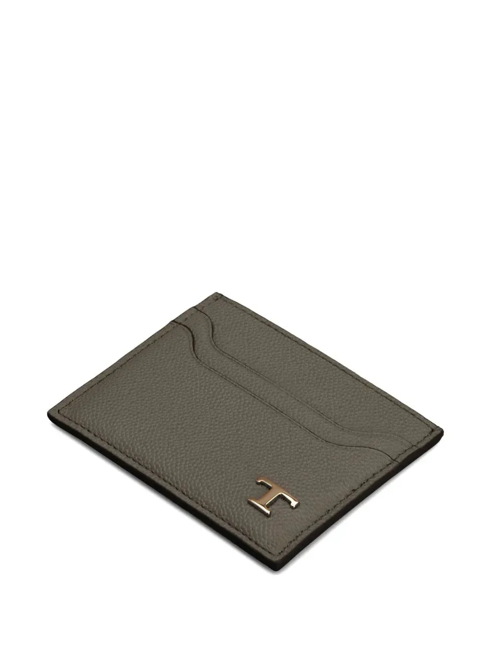 T-Logo Leather Card Holder