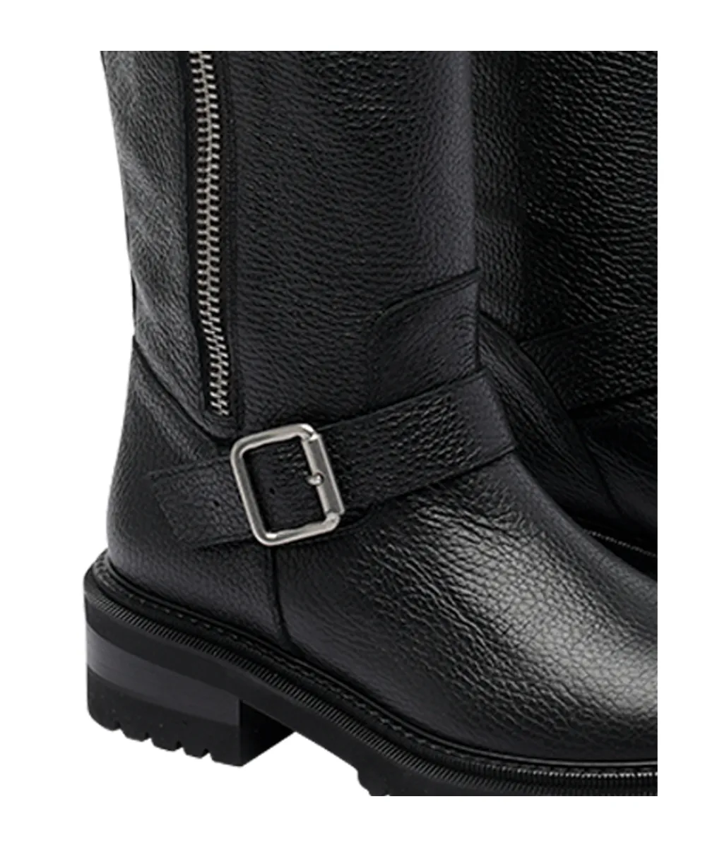 Via Roma 15 Buckled Round-Toe Boots