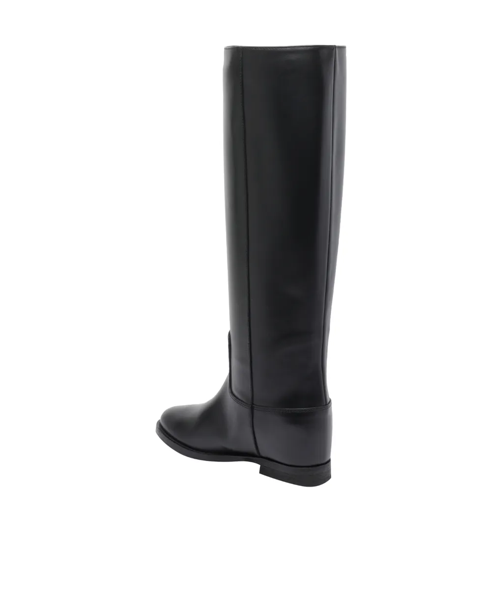 Via Roma 15 Maxi Logo Round Toe Boots