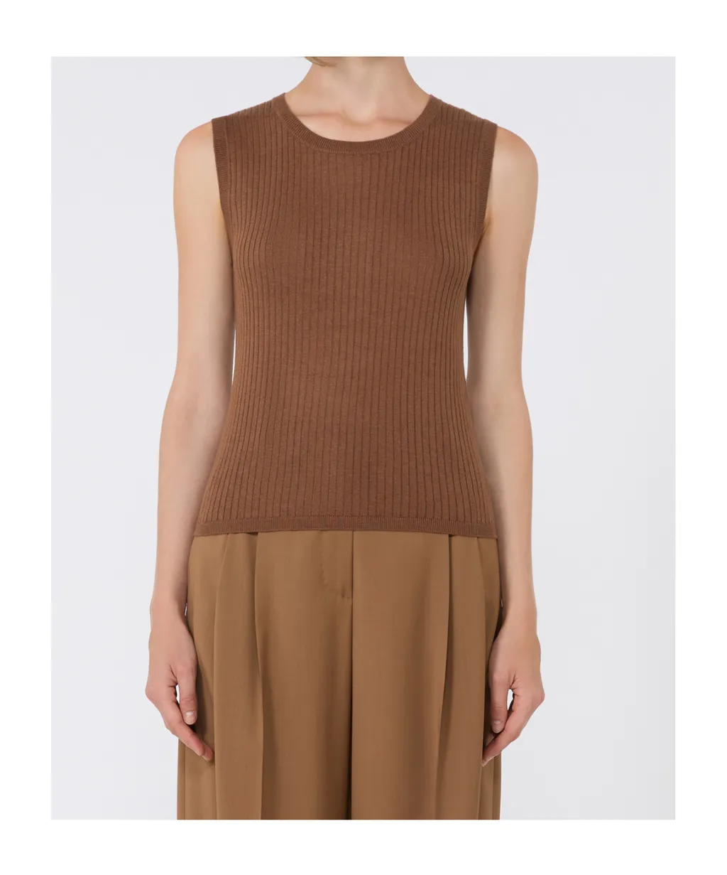 Silk And Wool Yarn Top
