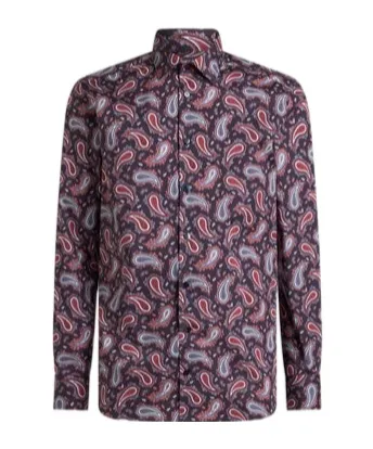 Cotton Shirt With Paisley Print