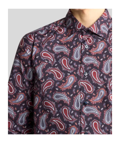 Cotton Shirt With Paisley Print