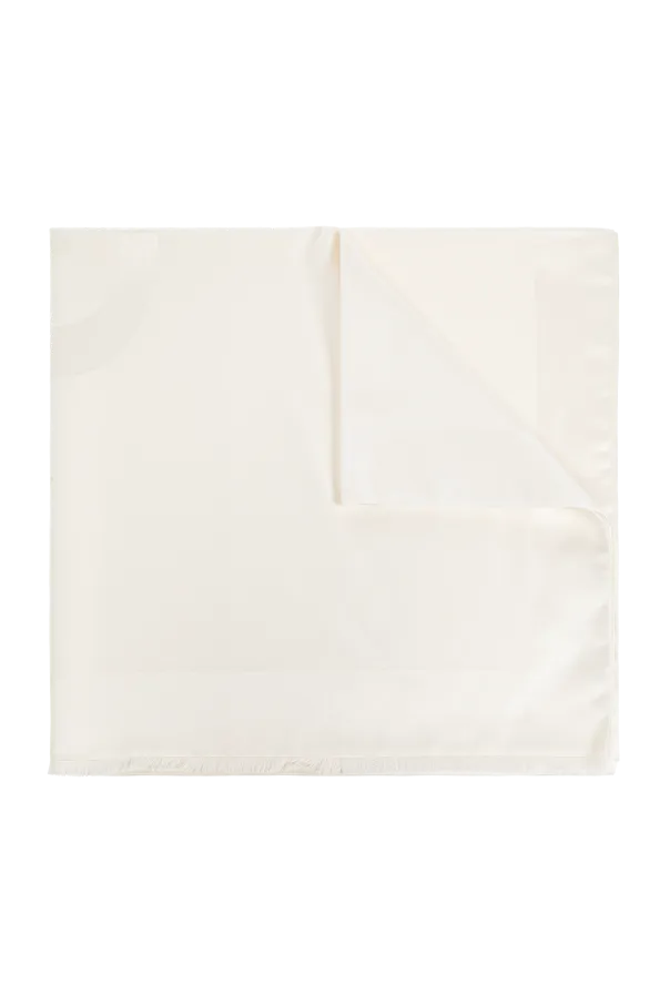 Givenchy Logo Printed Frayed Edge Scarf