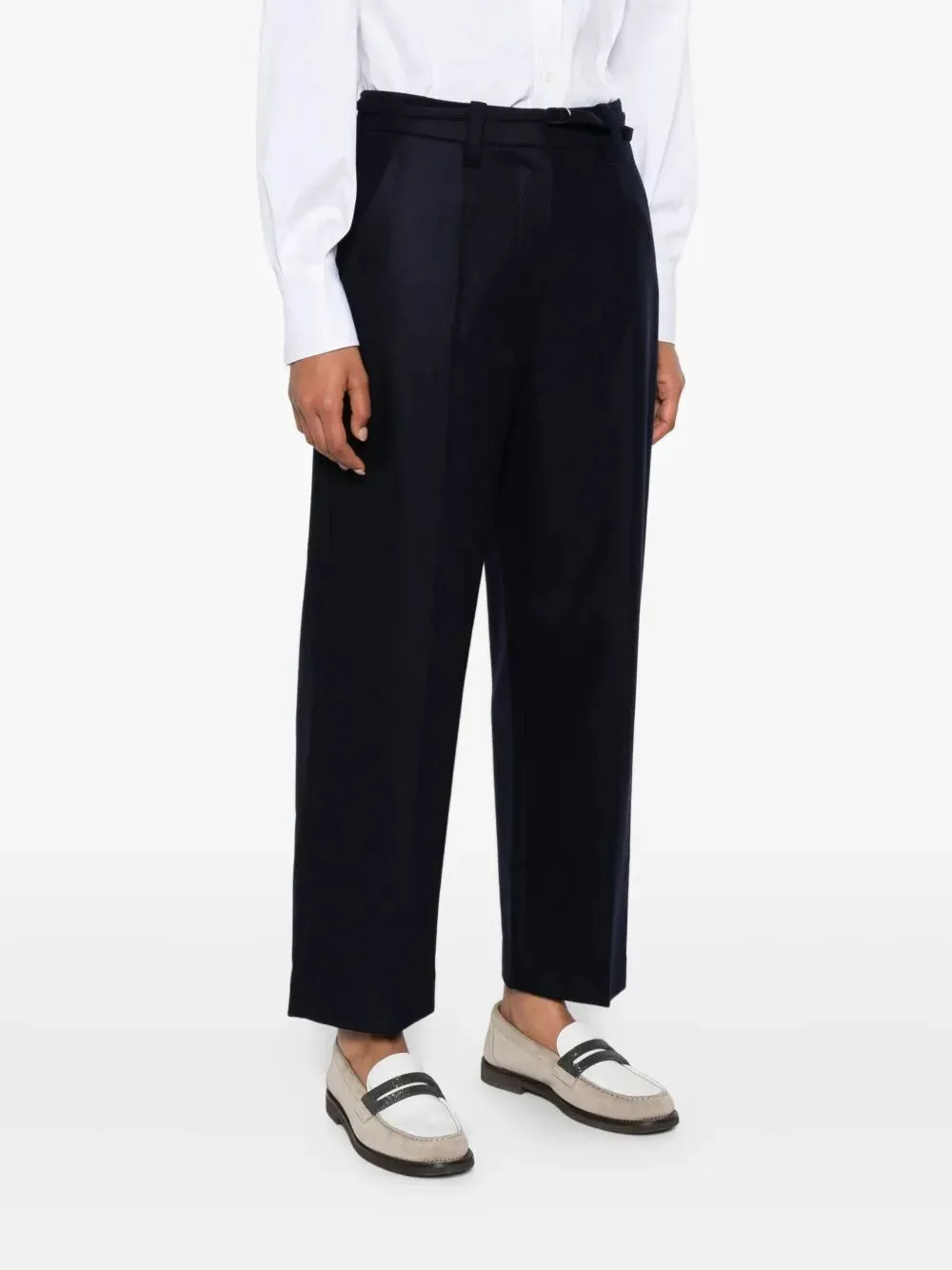 Pleated-Wool Trousers