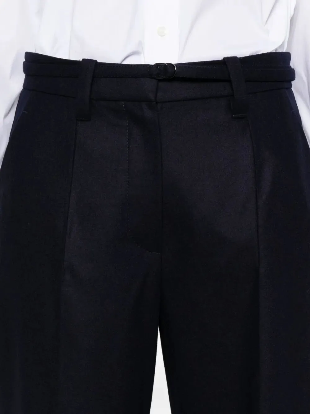 Pleated-Wool Trousers