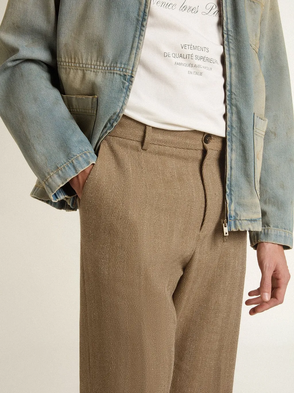 Golden Goose Deluxe Brand Chevron Tailored Trousers