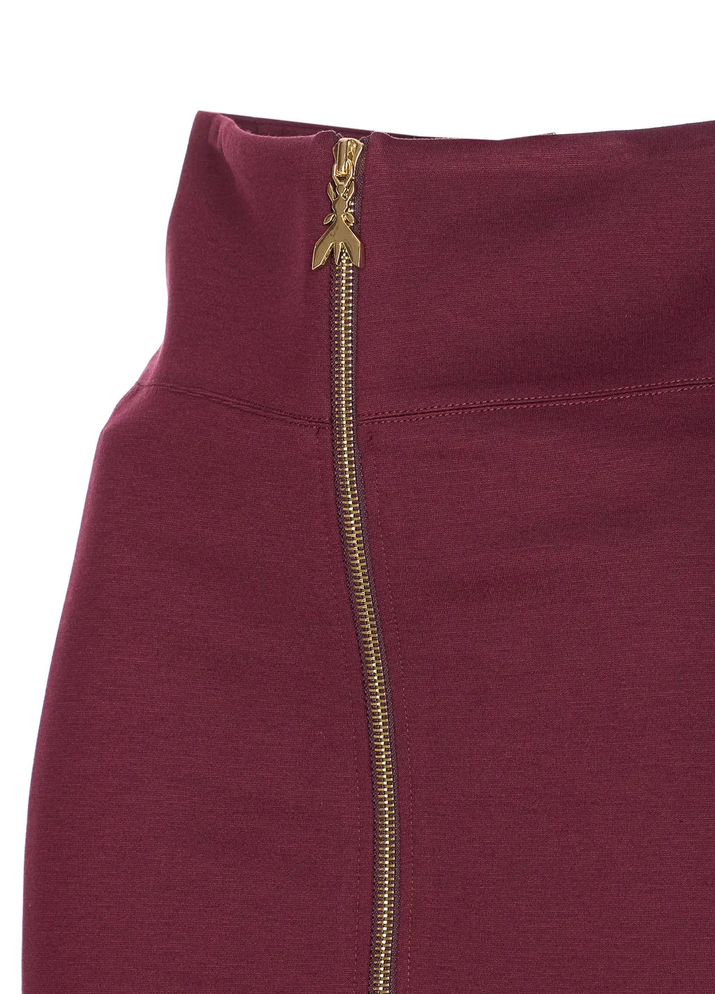 Patrizia Pepe Logo Zip Midi Skirt