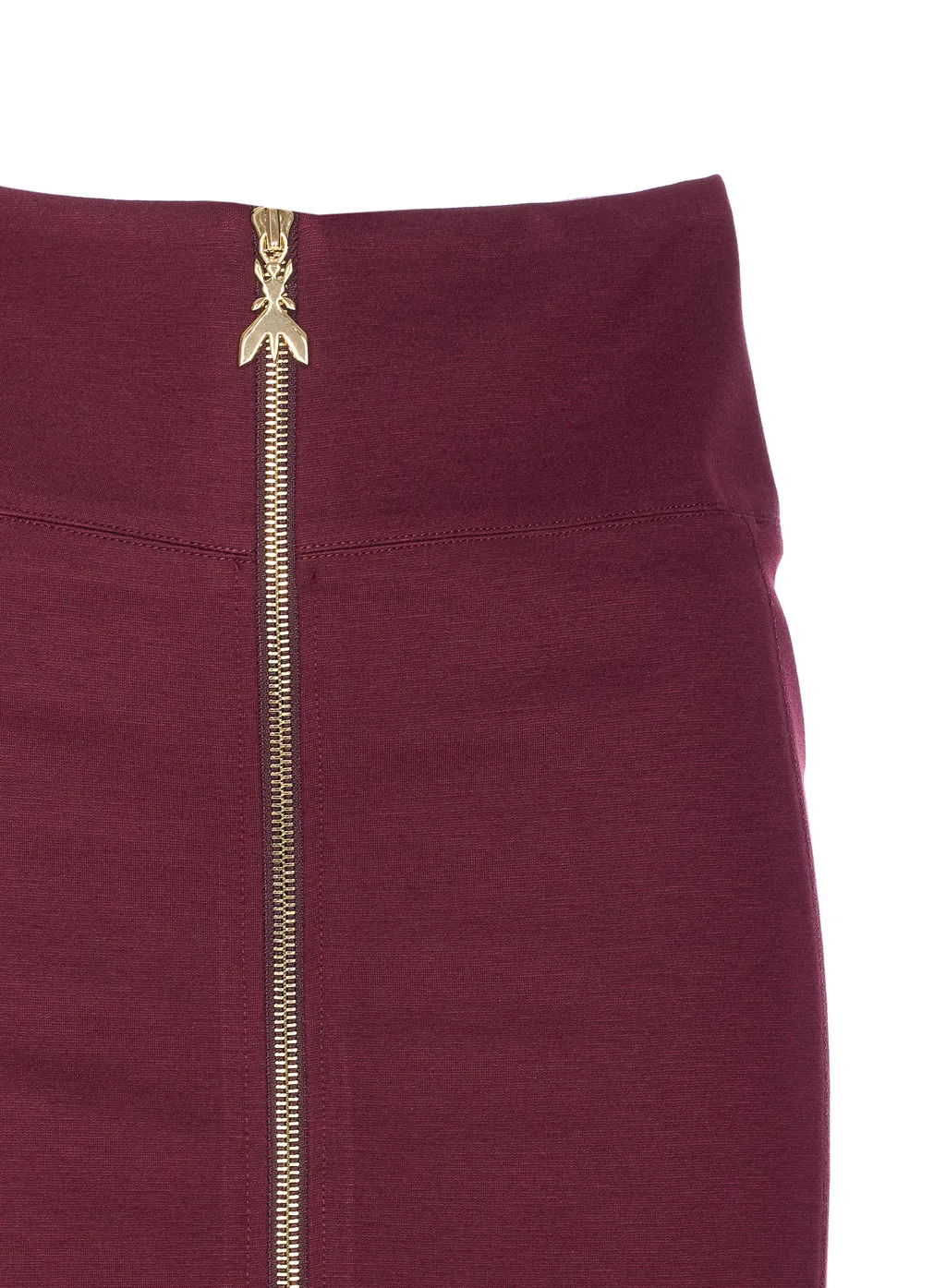 Patrizia Pepe Logo Zip Midi Skirt