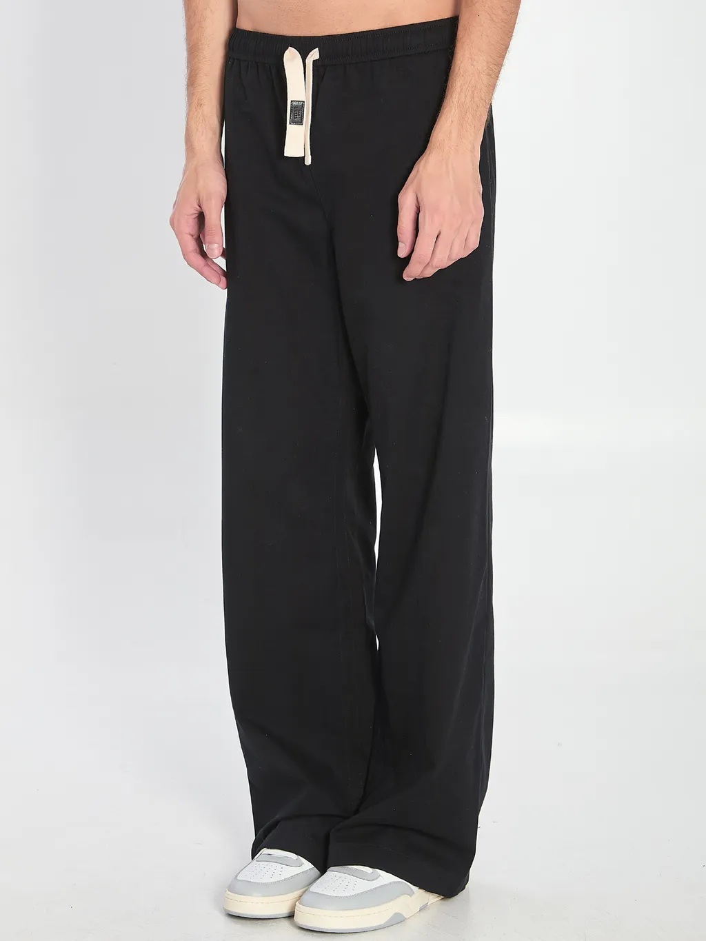 Drawstring Trousers In Cotton Canvas