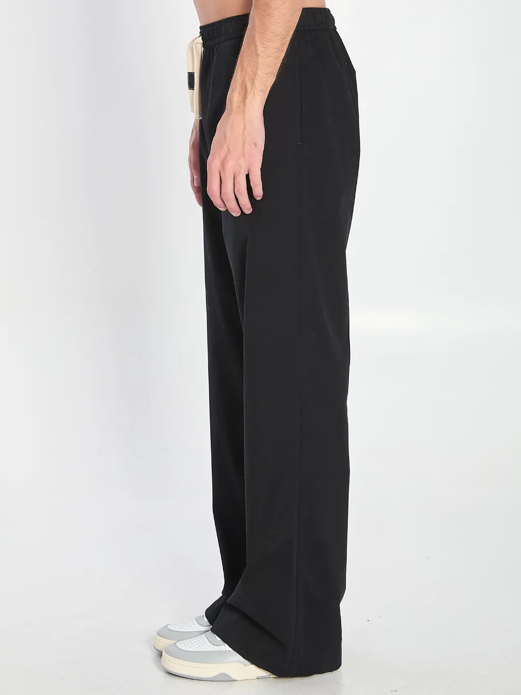 Drawstring Trousers In Cotton Canvas