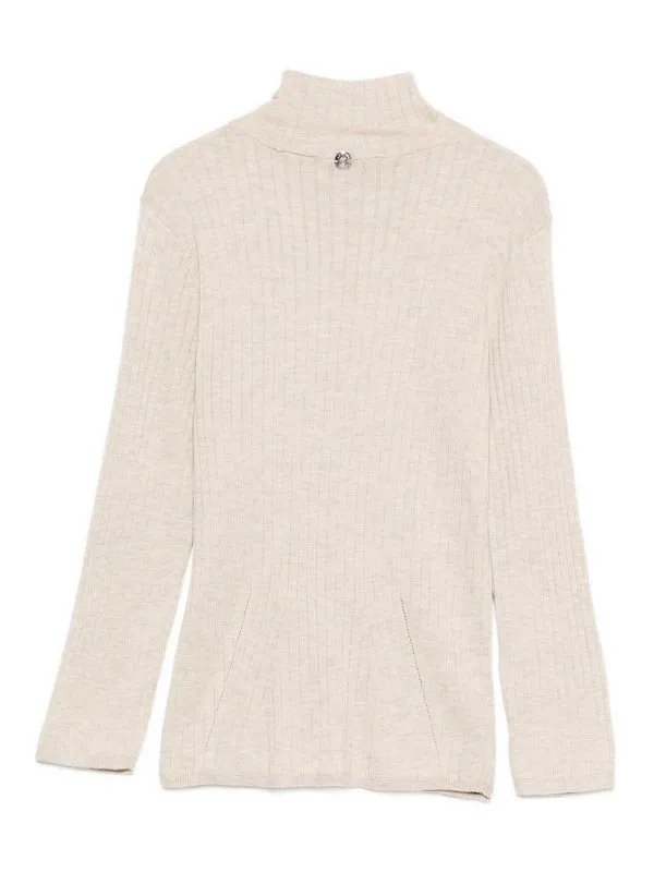 Crystal-Embellished Roll-Neck Top