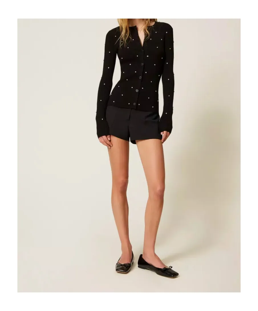 Embellished Buttoned Cardigan