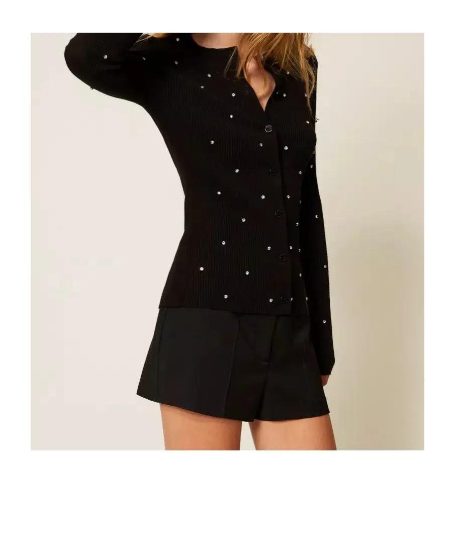Embellished Buttoned Cardigan
