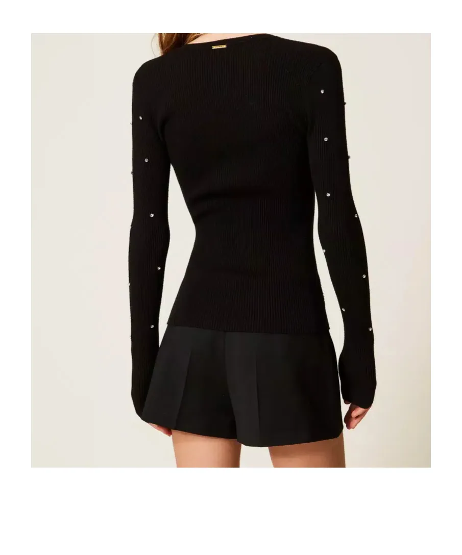 Embellished Buttoned Cardigan