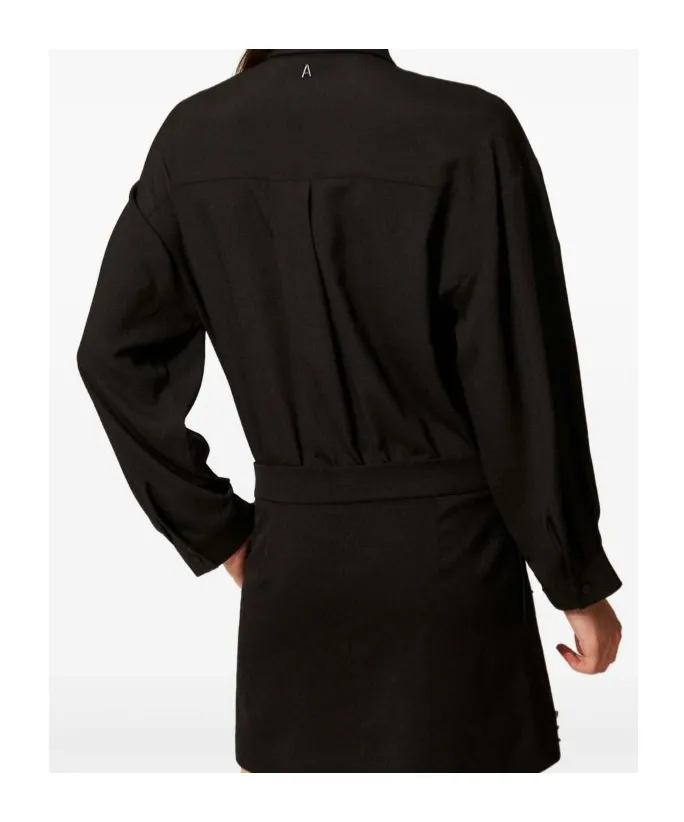 Embellished Mini Shirt Dress