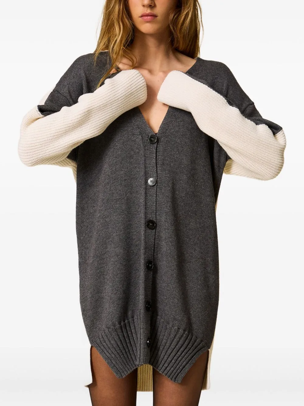 Colour-Block Cardigan