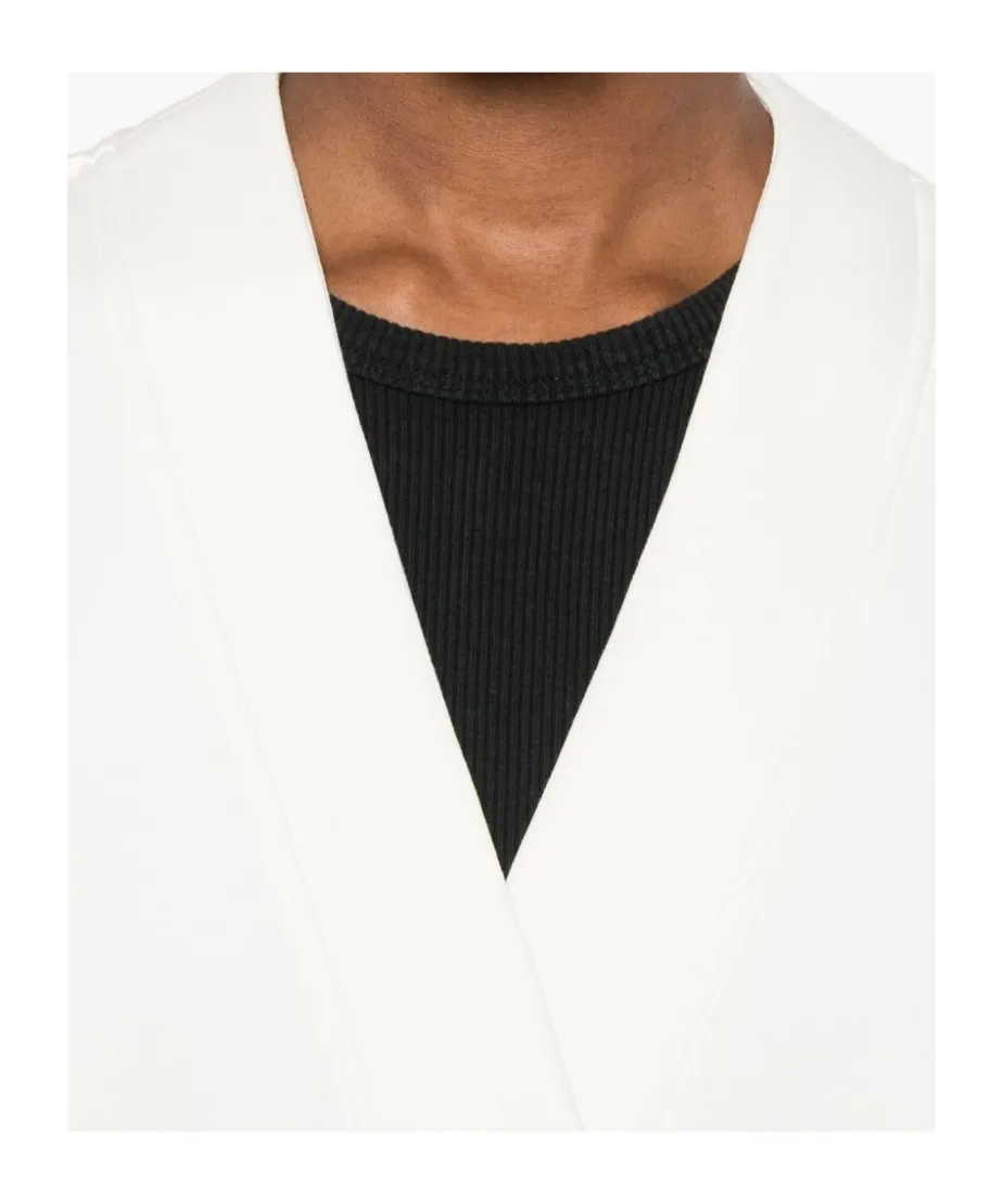 Striped-Trim Cardigan