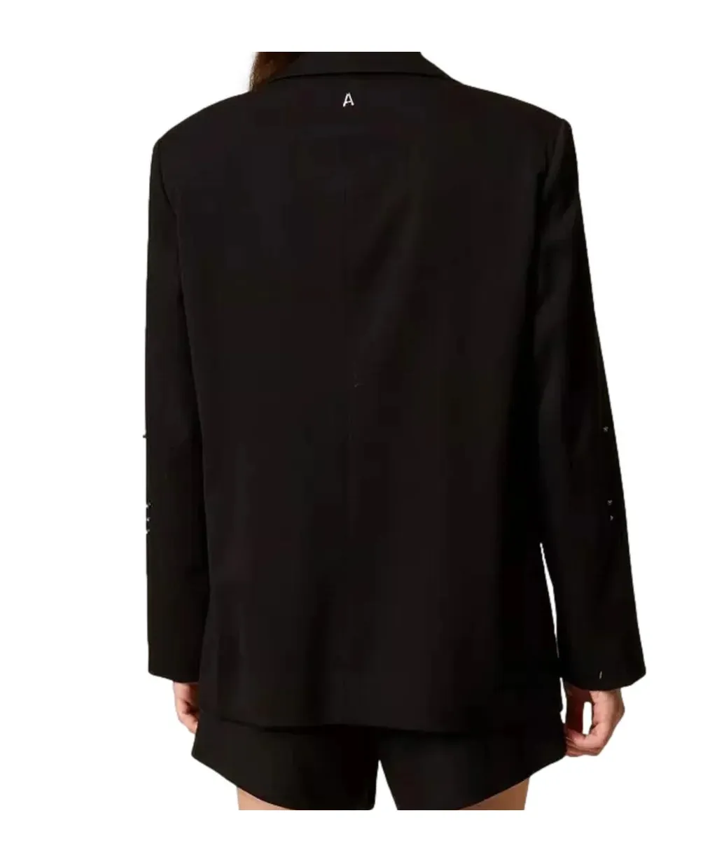 Embellished Crystal Blazer