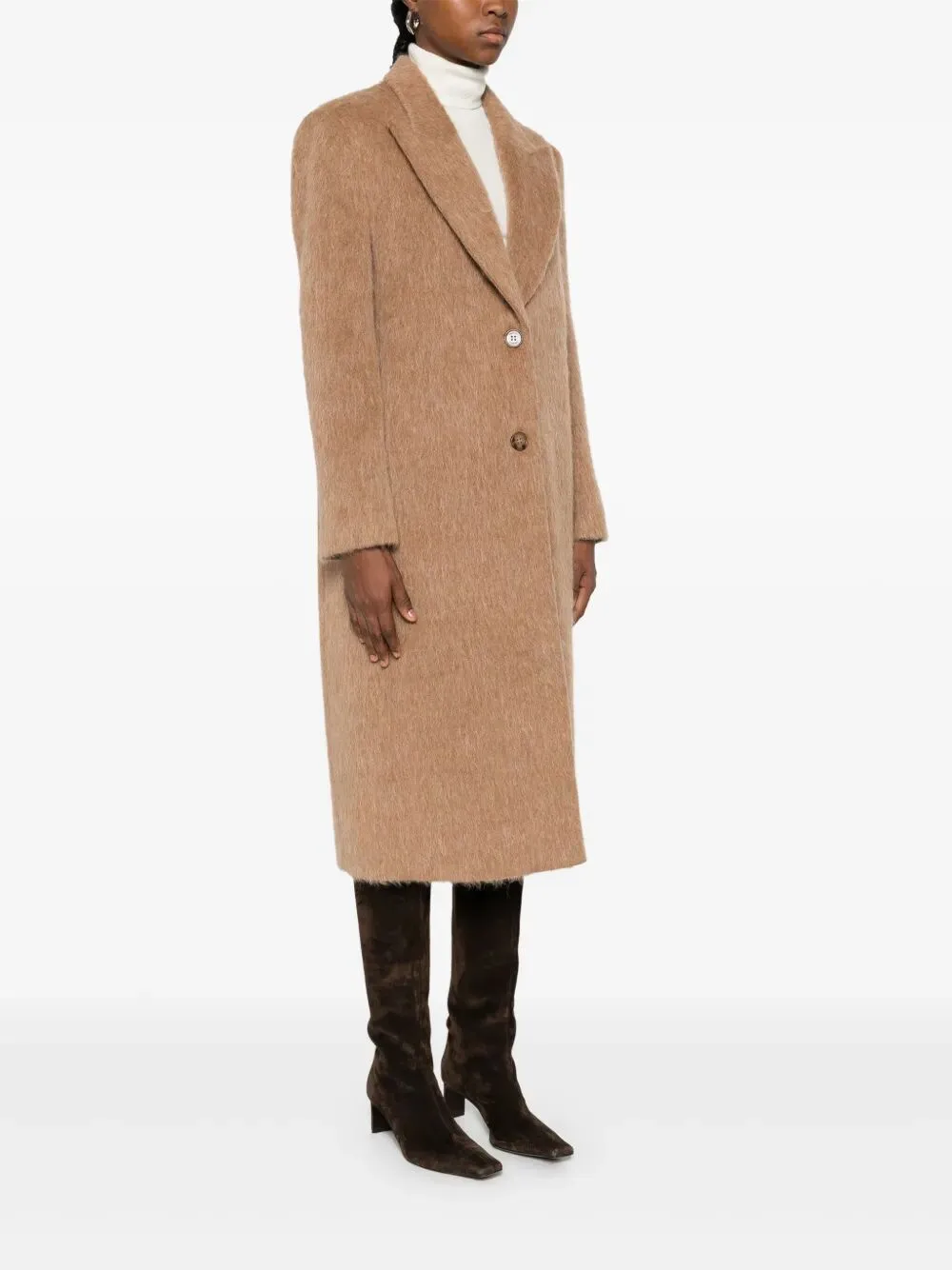 Twinset Textured Longline Coat