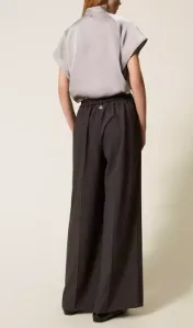 Twinset Palazzo Pleats Trousers