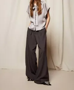 Twinset Palazzo Pleats Trousers