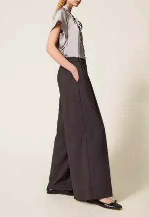 Twinset Palazzo Pleats Trousers