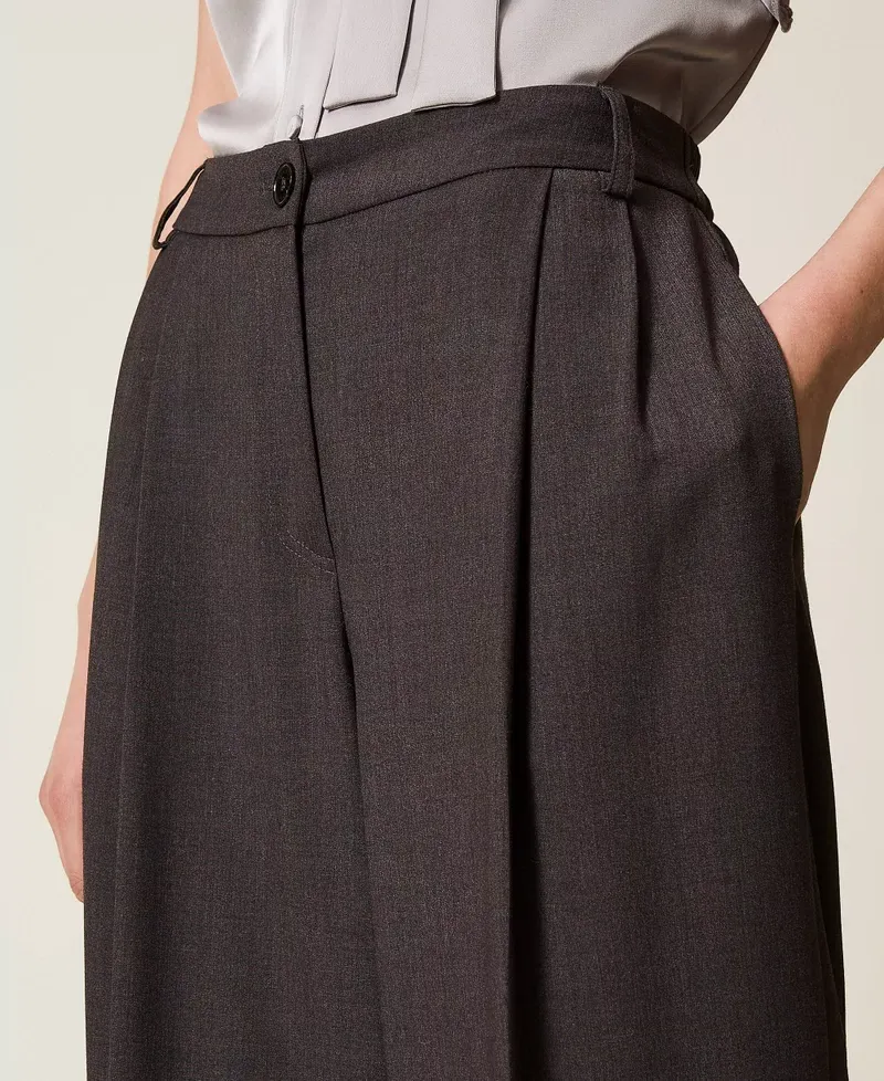 Twinset Palazzo Pleats Trousers