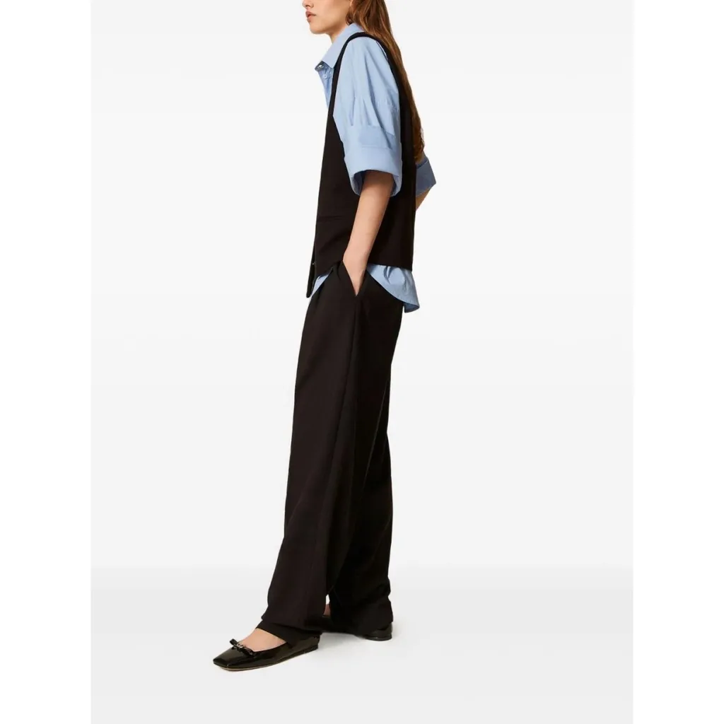 Pleated Palazzo Pants