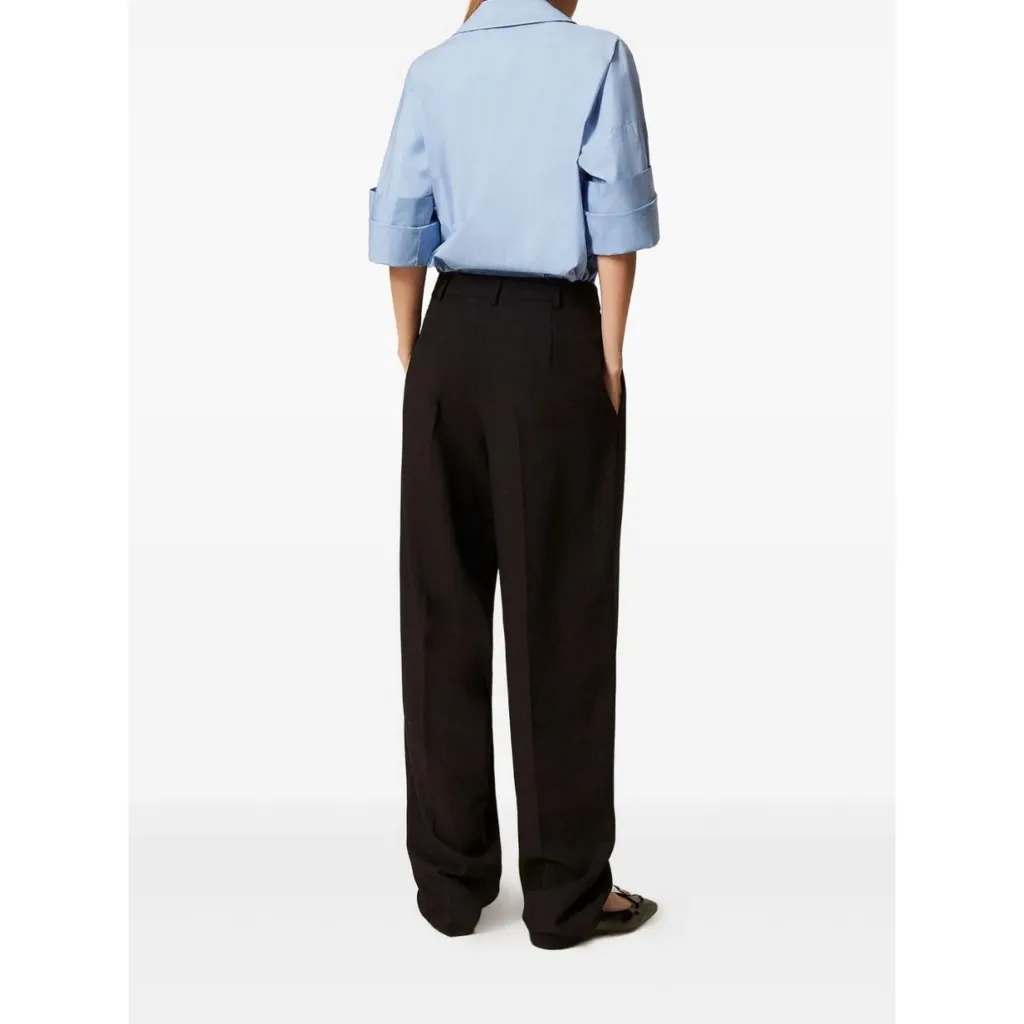 Pleated Palazzo Pants