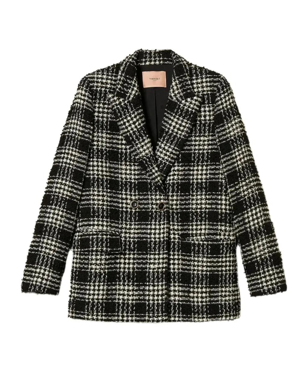Twinset Check Patterned Jacket