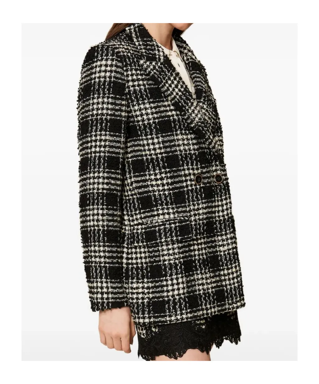 Twinset Check Patterned Jacket