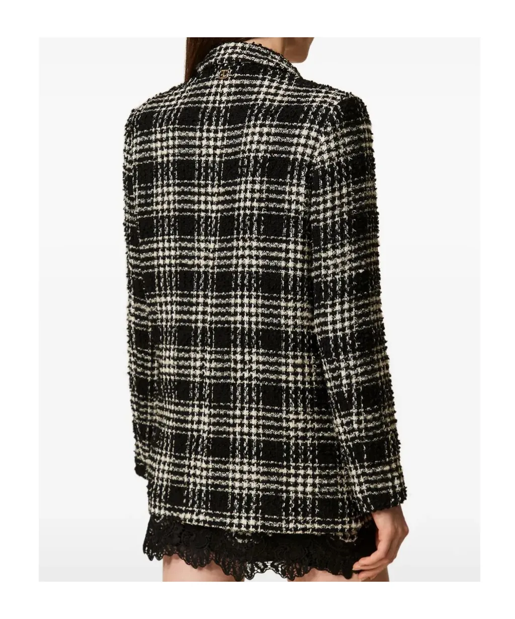 Twinset Check Patterned Jacket
