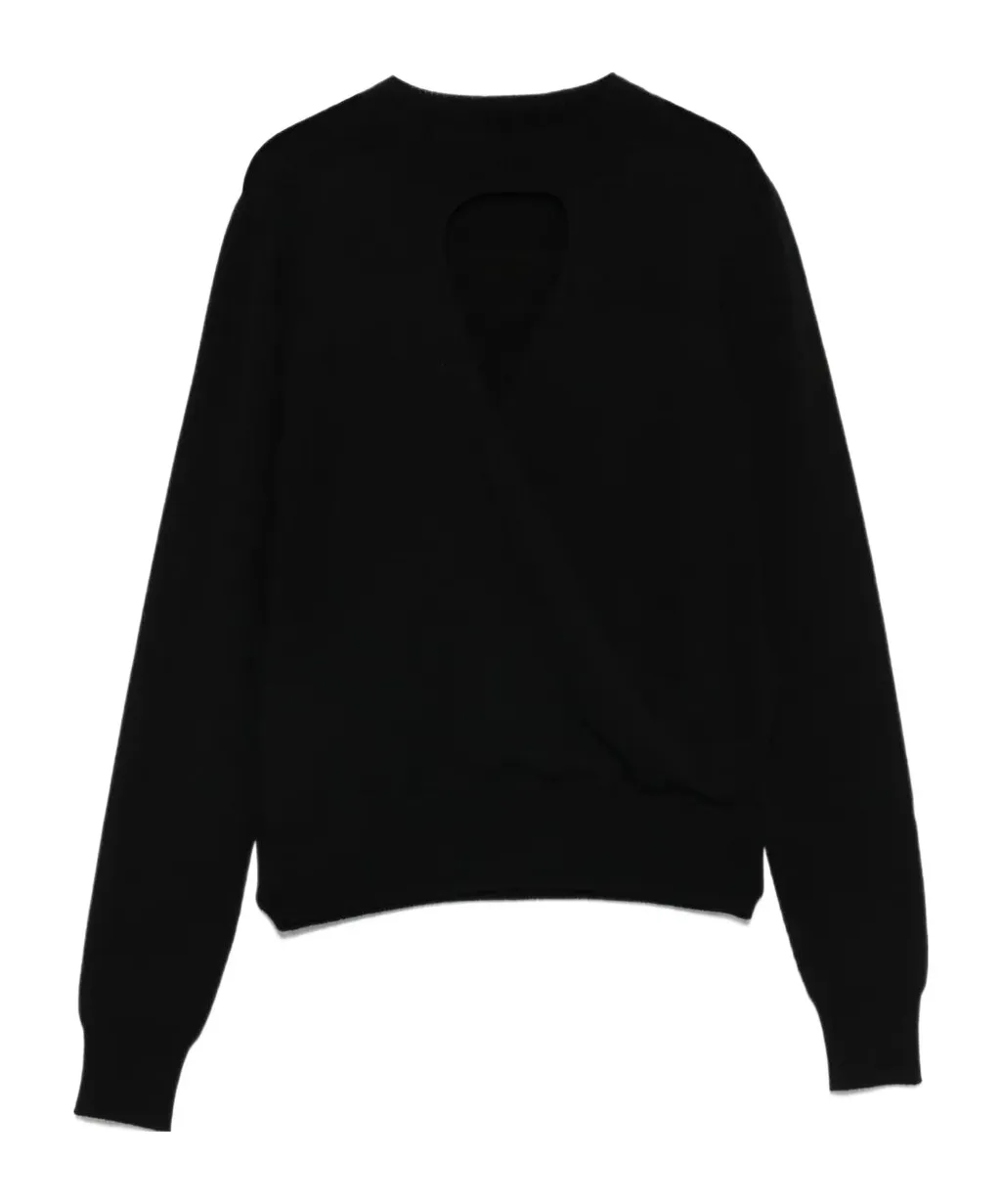 Keyhole-Neckline Sweater