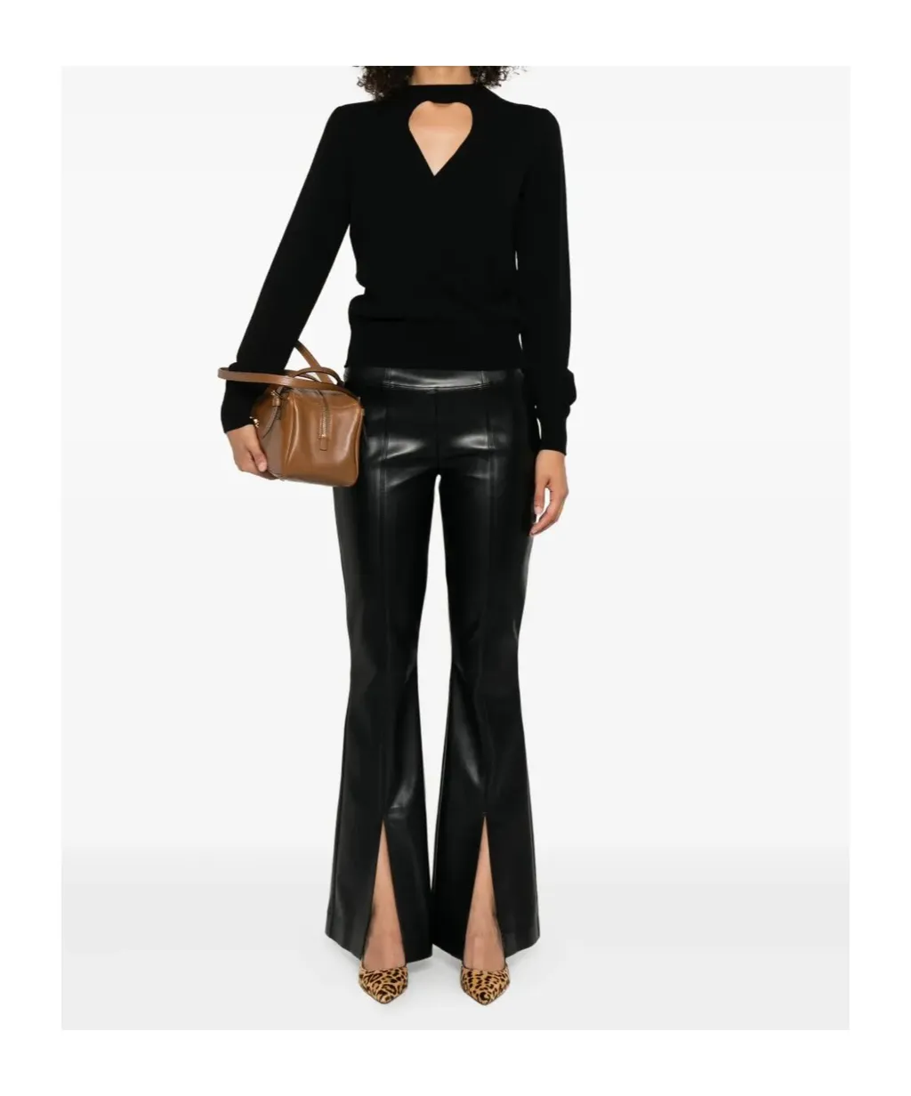 Keyhole-Neckline Sweater