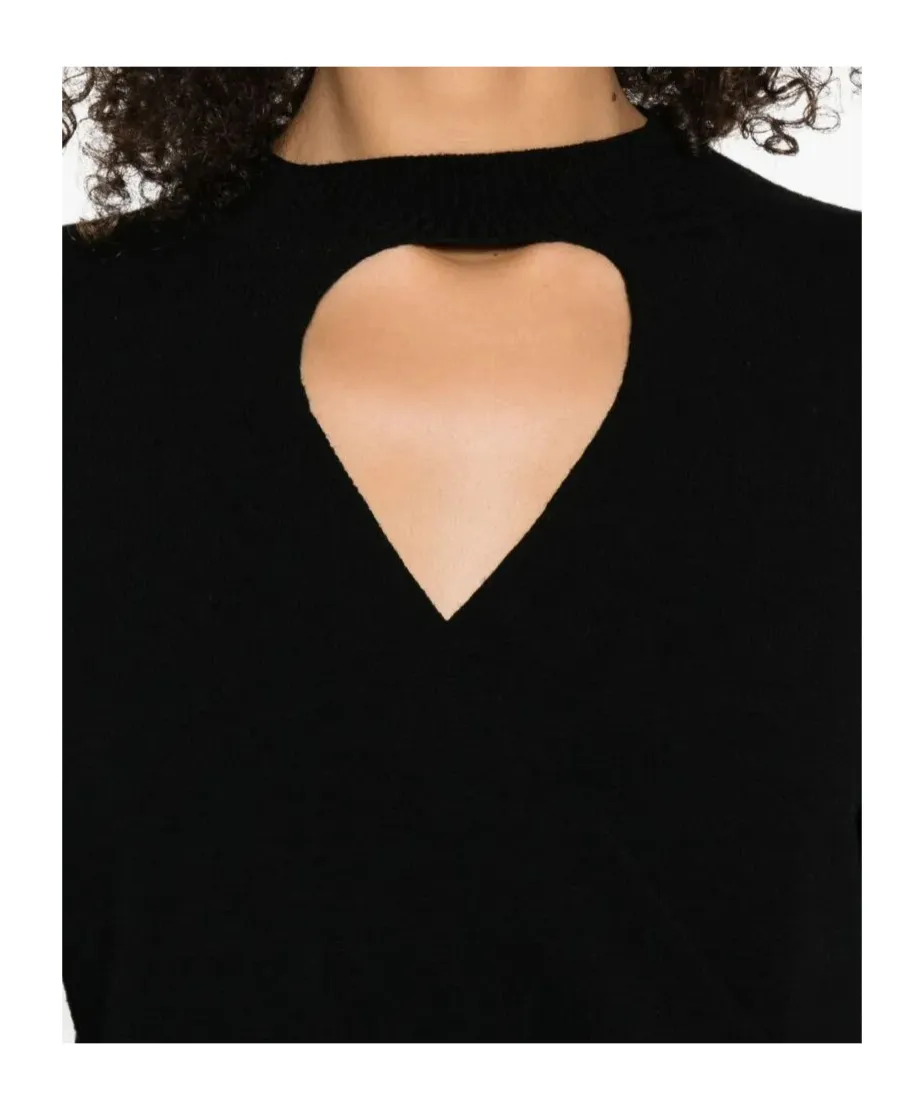 Keyhole-Neckline Sweater