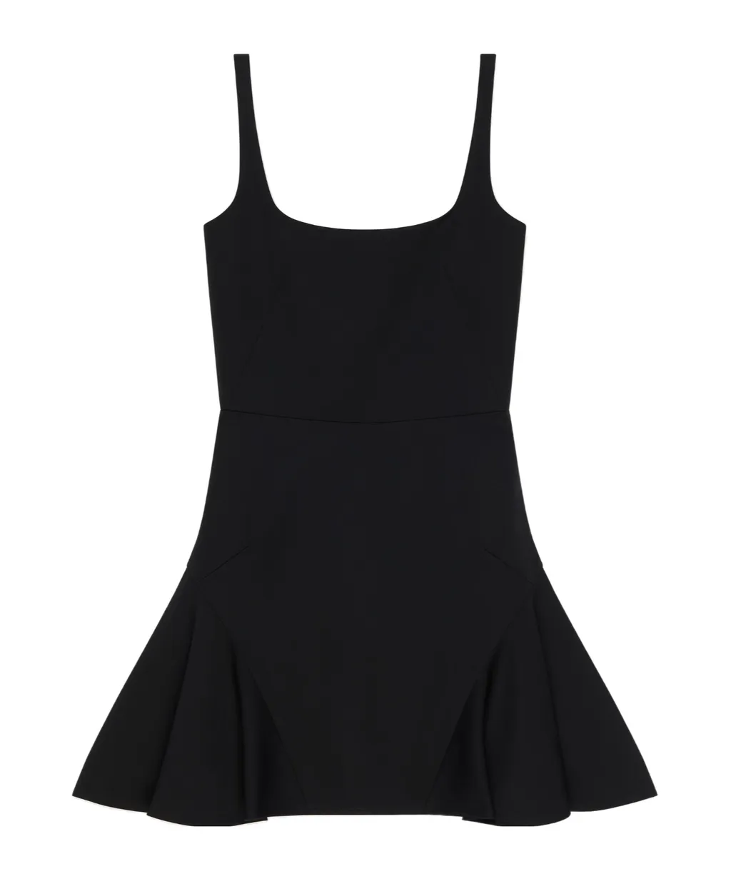 Fluted Mini Dress